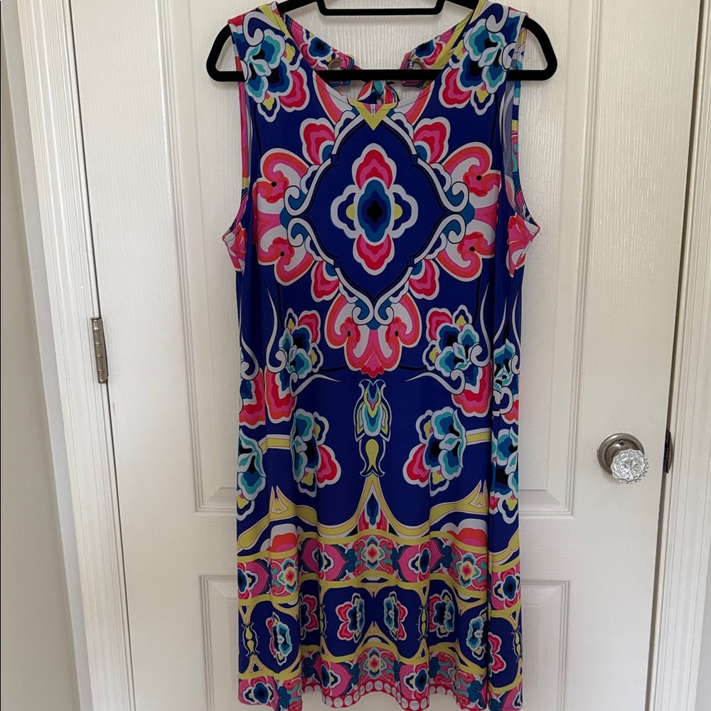 MSK Colorful Sleeveless Dress